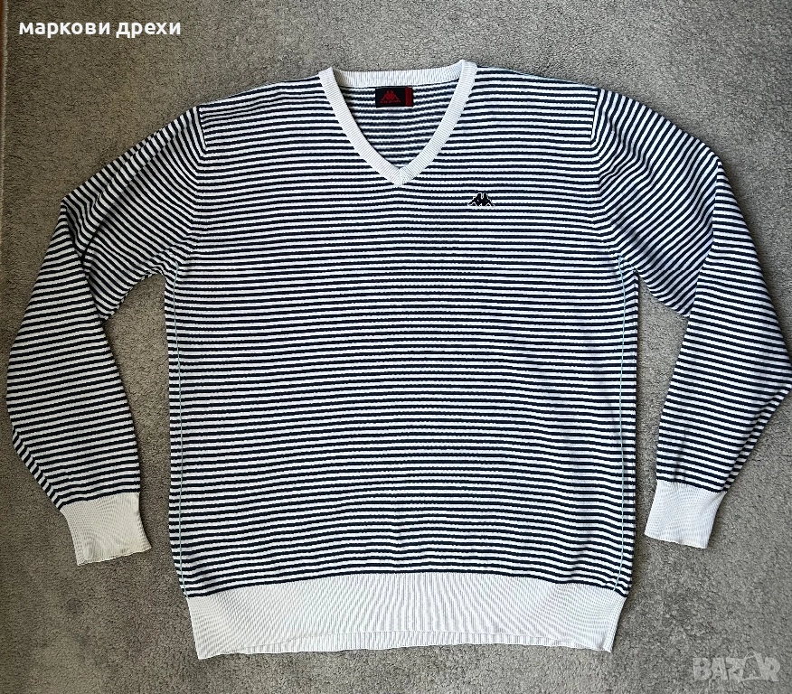 KAPPA Mens V-Neck Jumper Sweater XL  Cotton, снимка 1