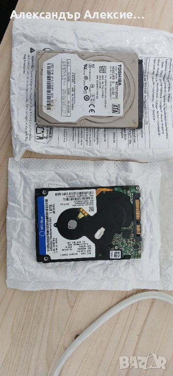 Лаптоп HDD – Toshiba 500GB (30 лв), WD 1TB (40 лв), снимка 1