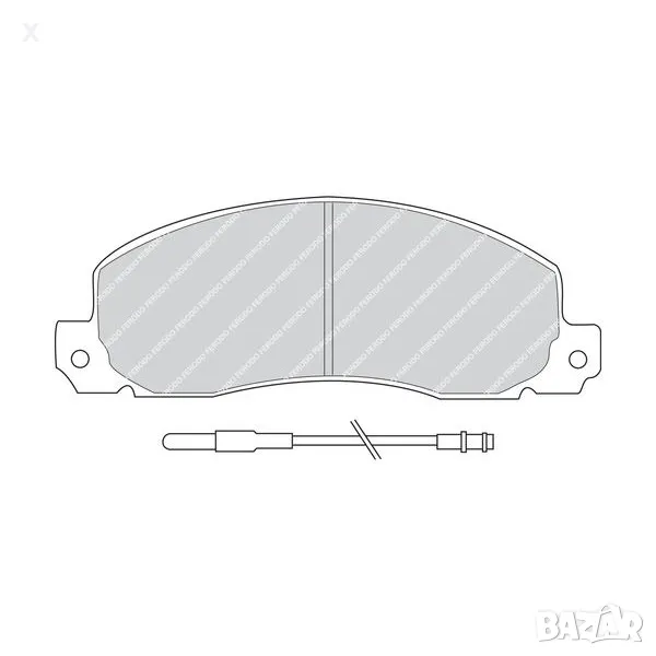FERODO FSL414 НАКЛАДКИ ПРЕДНИ FIAT 130 / OPEL Arena / RENAULT 30, Trafic / 1971-2001 OE 7701203918, снимка 1