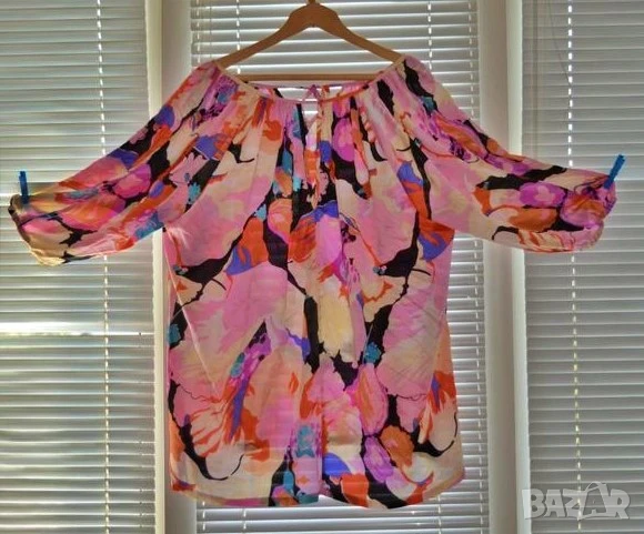 👚 Банкетна лятна ефектна блуза от тюл в интересни цветове, снимка 1