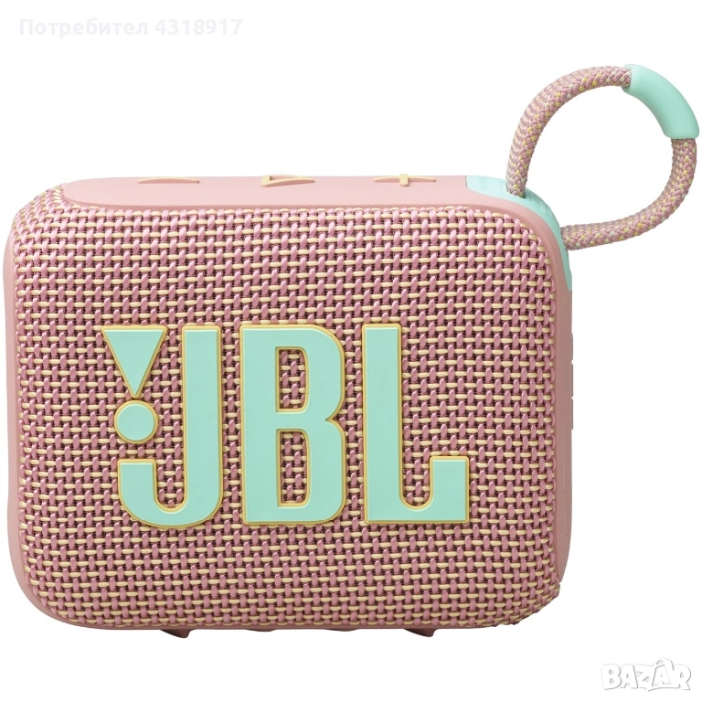 Портативна колонка JBL Go 4, IP67, Bluetooth, Auracast, Розова, снимка 1