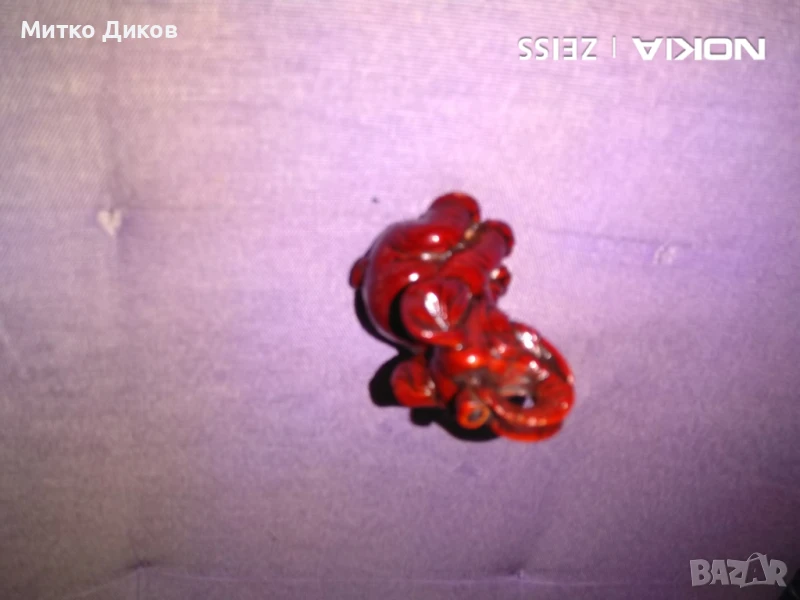 малка склуптурка слонче Н-60мм и 36х42мм отлично, снимка 1