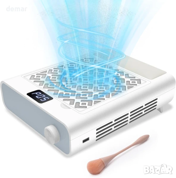 Прахоуловител за нокти CGBE 3600 об/мин, 5 скорости, 2 филтъра и 10 филтърни хартии, снимка 1