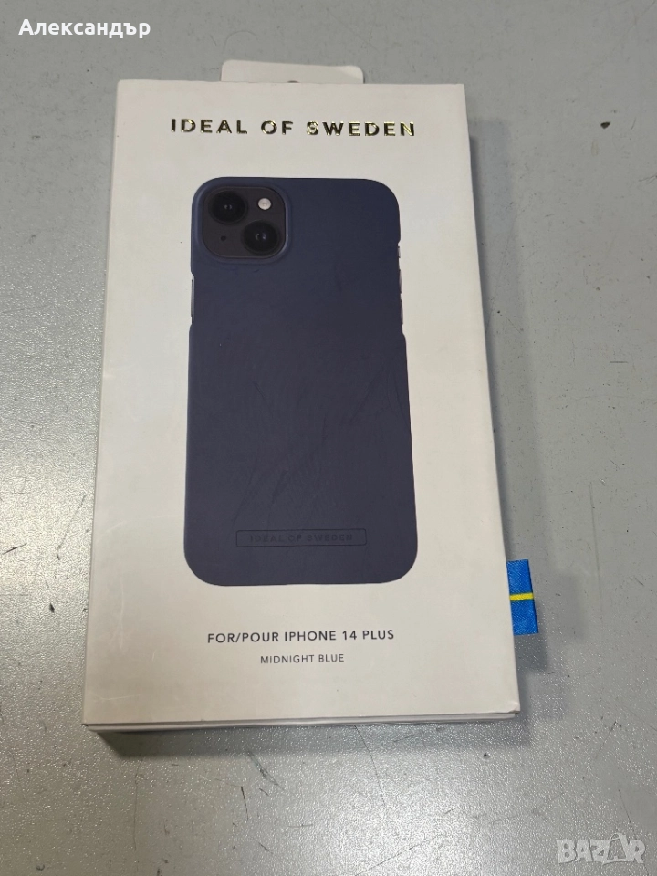 Ideal of Sweden предпазен кейс за iPhone 14 Plus (Нов,Tъмно син), снимка 1