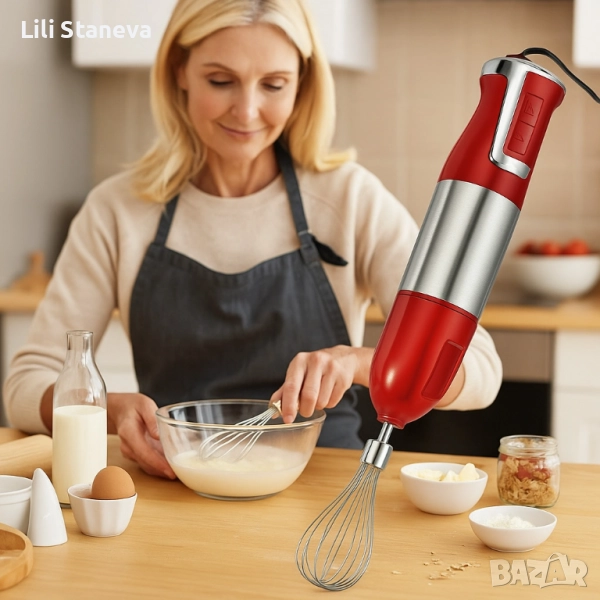 Пасатор 3 в 1 с чопър и бъркалка Royalty Line RL-ESMS800. , снимка 1