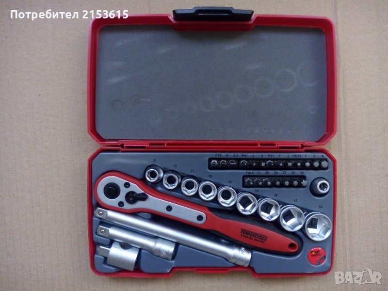 teng tools тенг гидория 3/8 34 части камъни комплект хром ванадий, снимка 1