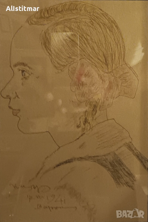 Рисунка, рамкирана, снимка 1