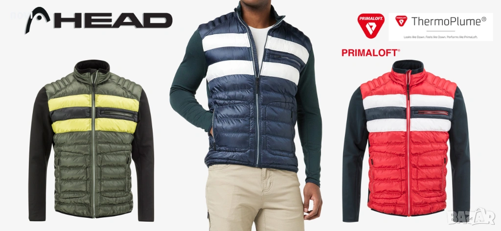 Head Dolomiti, S/M, син, ново оригинално мъжко яке, среден слой, снимка 1