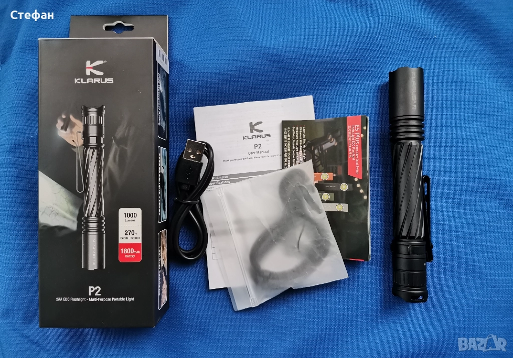 ХИТ ЦЕНА Фенер химикалка Klarus P2, снимка 1
