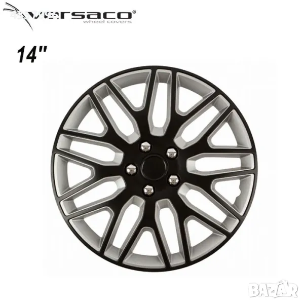 Тасове за джанти 14'' Versaco Dakar NC Black/Silver, снимка 1