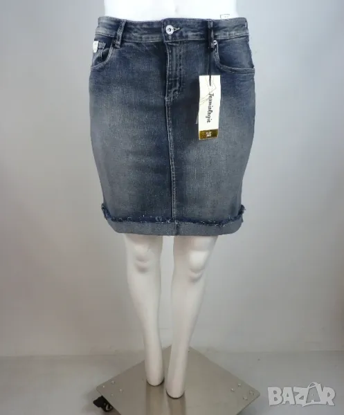 XL Еластична дънкова пола (с етикет), снимка 1