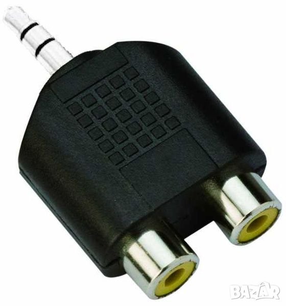 VCom Адаптер Adapter 3.5mm Stereo M / 2x RCA F - CA501, снимка 1