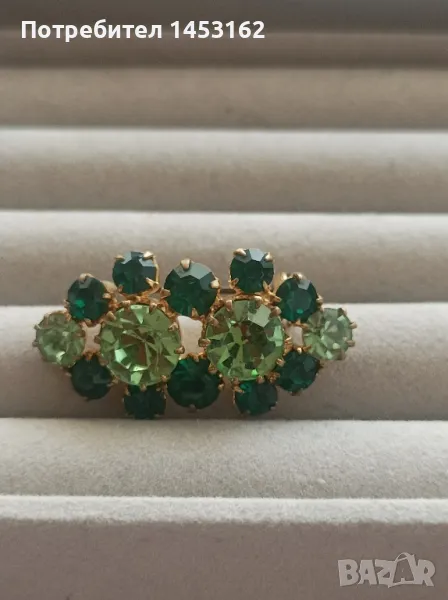 Старинна чешка брошка , снимка 1