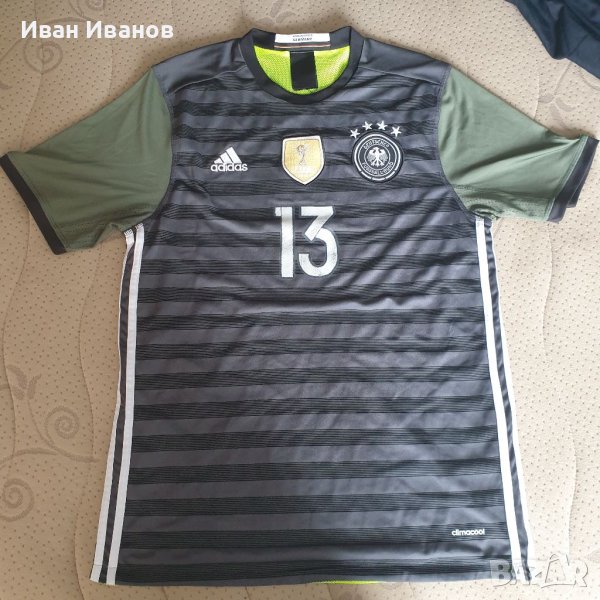 оригинална футболна тениска Muller Germany . Adidas  размер М, снимка 1