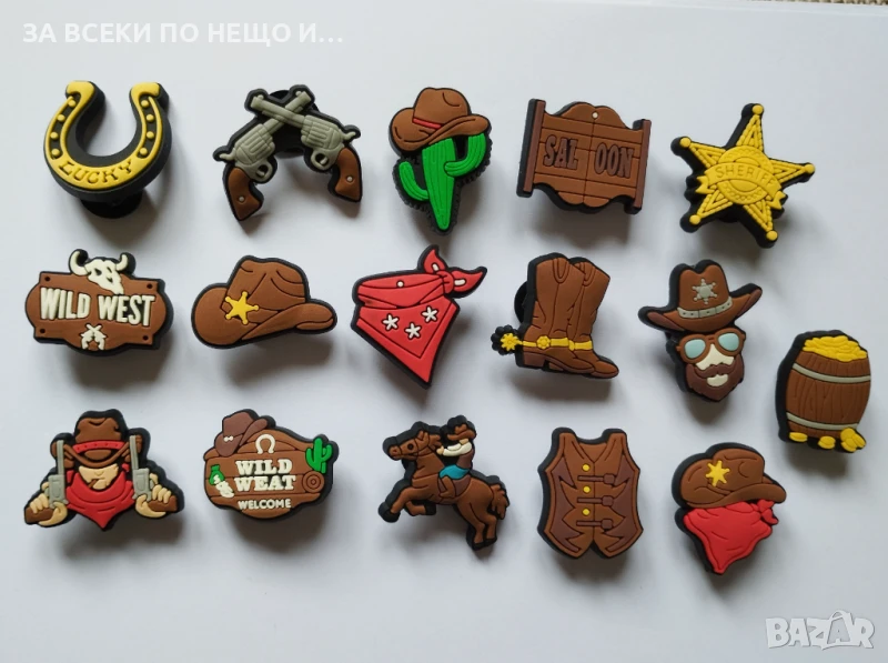 Crocs Значки за Крокс серия Wild west/ Див запад, снимка 1