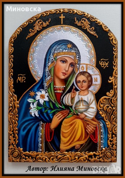 Икона на Св. Богородица, снимка 1