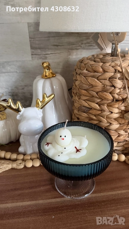 Коледна свещ, снимка 1