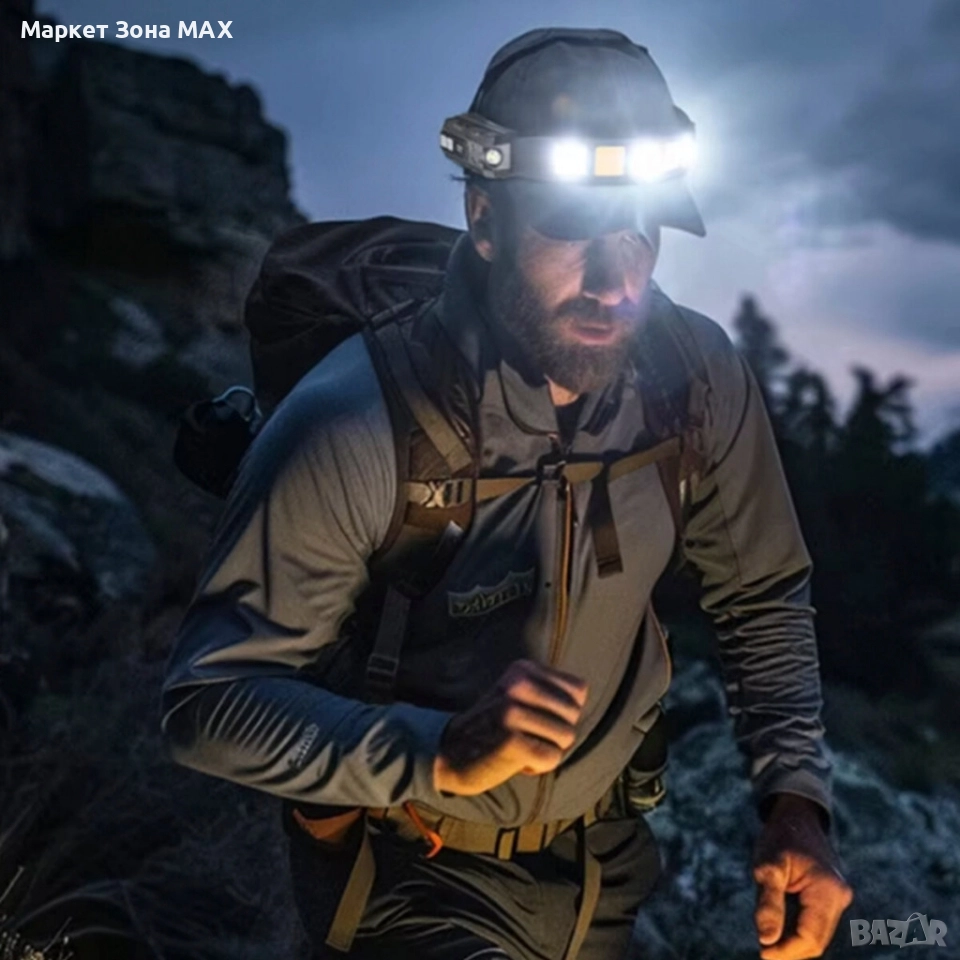 Многофункционален водоустойчив акумулаторен челник – Яркост, удобство, иновация, снимка 1