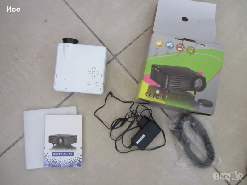 Портативен мини LED проектор GP7S HDMI, SD, USB VGA, снимка 1