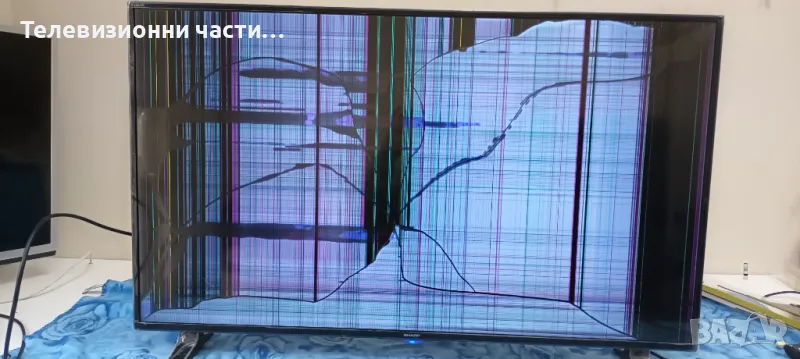 Sharp LC-43CFE4142E със счупен екран LC.4CW01G001 /TP.MS3463S.PB711/6870C-0532A/RF-AJ430E32-1101S-02, снимка 1