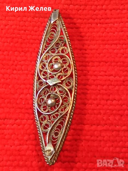 СТАРА СРЕБЪРНА БРОШКА ФИЛИГРАН 6974, снимка 1