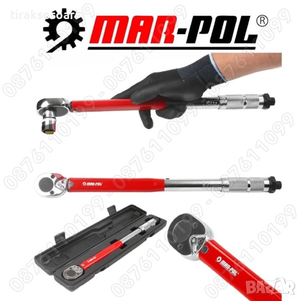 Динамометричен Ключ 3/8" 19 - 110 Nm Mar Pol M53584, снимка 1