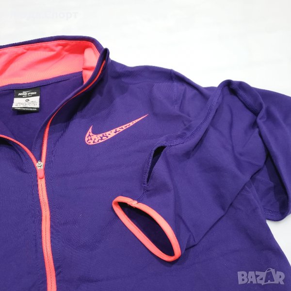 Nike Pro 665885 1/2 Microfleece Оригинален Микрополар Блуза Полар Отвор за Палец (XL), снимка 1
