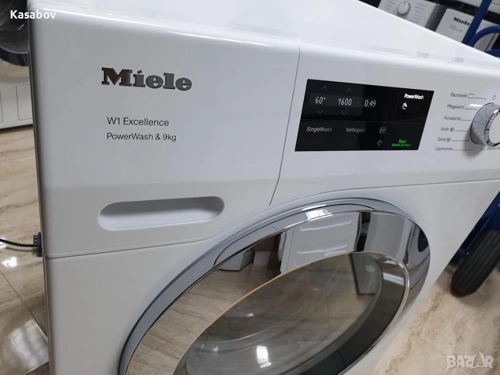 9кг - 1600rpm - Wi-Fi - Miele W1 Excellence Пералня Миеле 12м Гаранция, снимка 1