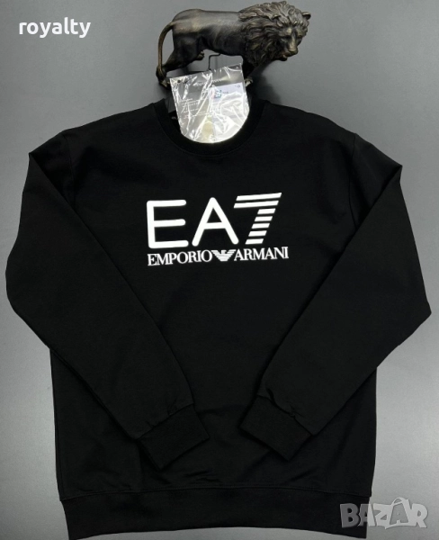 Emporio Armani Черна Мъжка Блуза EA7, снимка 1