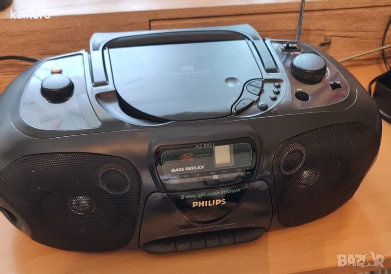 радиокасетофон със CD Philips AZ805 , снимка 1