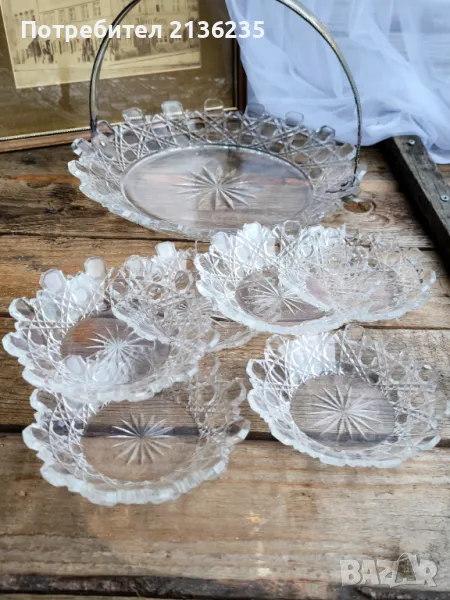 Антикрен комплект кристал и сребро , снимка 1