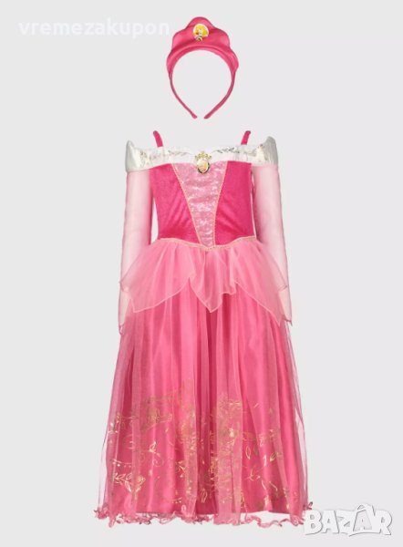 Карнавална рокля на Аврора Спящата красавица с прекрасна диадема, снимка 1