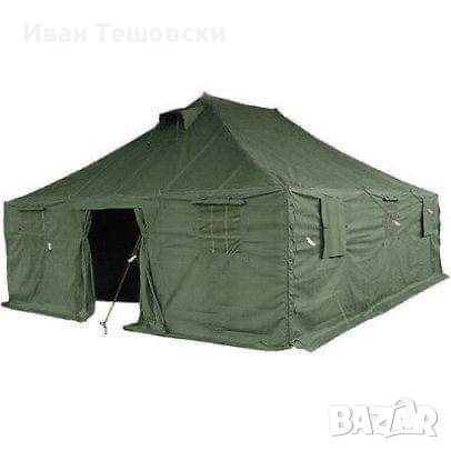 Военни брезентови палатки без конструкция 56 кв., снимка 1