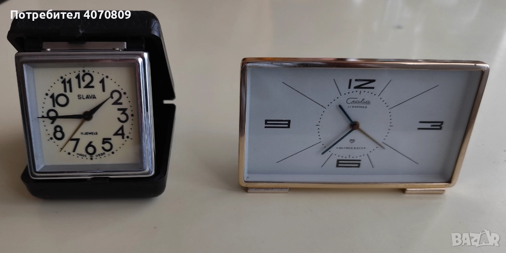 Стари руски будилници "СЛАВА", снимка 1
