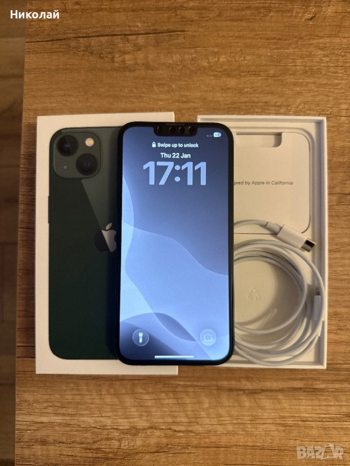 iPhone 13,128GB,Green, снимка 1