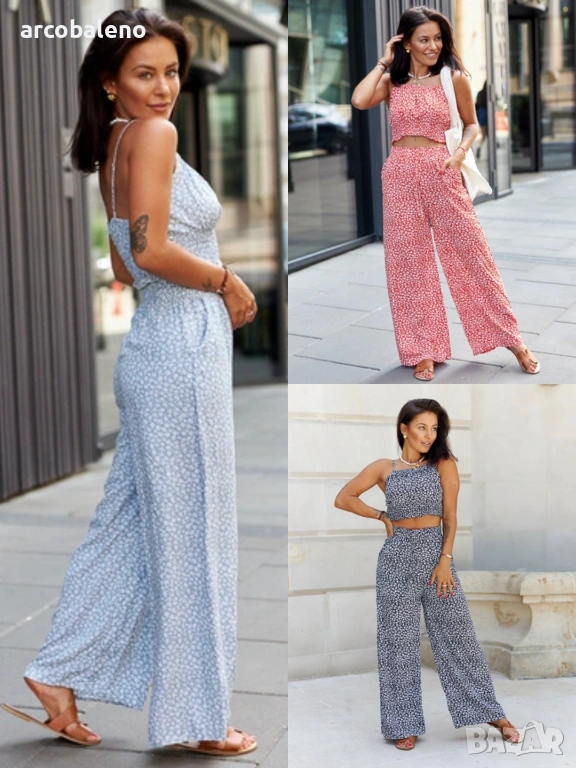 Дамски комплект горнище и панталон Lia, 3цвята , снимка 1