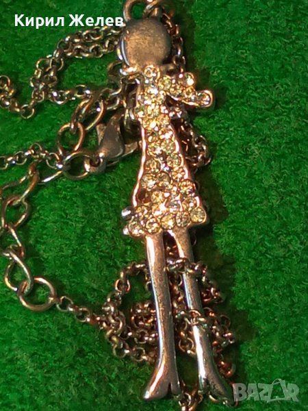 ПОСРЕБРЕН ФИГУРАЛЕН АРТ МЕДАЛЬОН ИНКРУСТИРАН с ЦИРКОНИ 13789, снимка 1