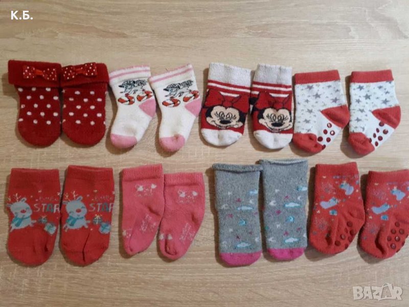 Чорапки р-р 0/6 месеца, снимка 1