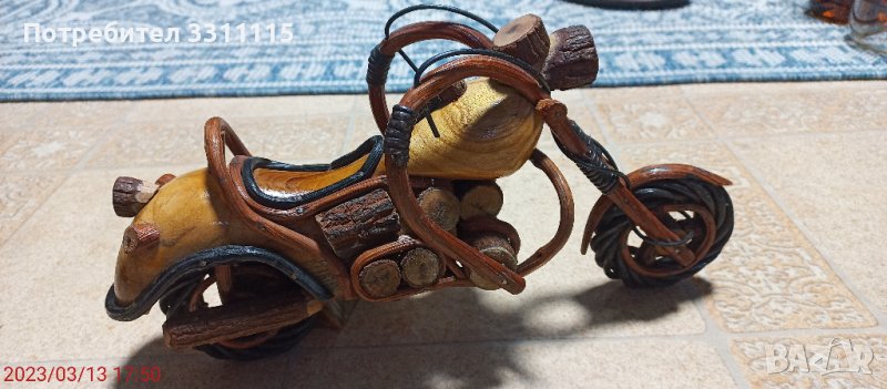 Мотор от дърво , ръчна изработка , снимка 1