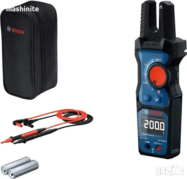 Измервателен тестер за напрежение - амперклещи GFM 1000-15 Professional Bosch, снимка 1
