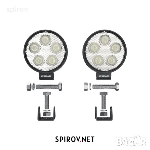 Комплект LED светлини OSRAM LEDriving ROUND VX70-SP 12/24V 550lm 6000K, снимка 3 - Части - 55701869