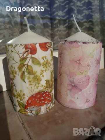 Свещ Горска, Свещ Хортензия , снимка 3 - Декорация за дома - 52107632