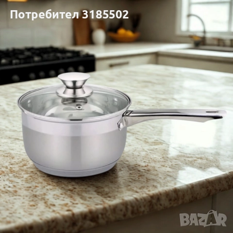Касерола с капак Rosberg, 16 см, Неръждаема стомана, снимка 6 - Прибори за хранене, готвене и сервиране - 51433761