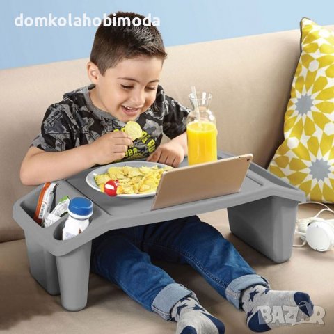 Ппомощта маса бюро с отделения и място за таблет,59x30x21 см