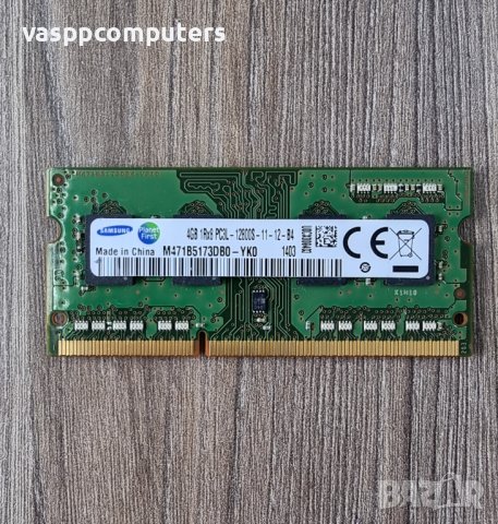 4GB DDR3L 1600 Samsung SODIMM, снимка 1 - Части за лаптопи - 41683741