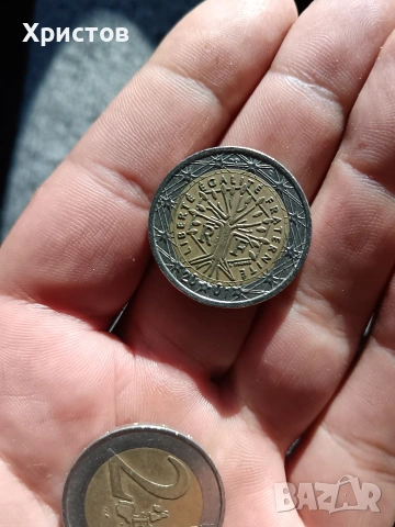 монета 2евро 2001година