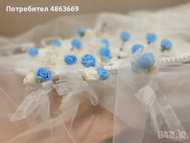 СВАТБЕНИ БУТОНИЕРИ, ГРИВНИ , ПРЪСТЕНИ И КЪСМЕТЧЕТА ЗА ХВЪРЛЯНЕ 💍👰‍♀️🤵, снимка 2 - Декорация - 55715070