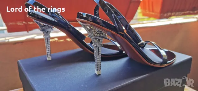 Оригинални маркови дамски обувки VETEMENTS Eiffel Tower - 37 номер, снимка 3 - Дамски елегантни обувки - 49992818