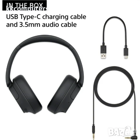 Sony Headset WH-CH720N, black Блутут слушалки, снимка 4 - Bluetooth слушалки - 50639374