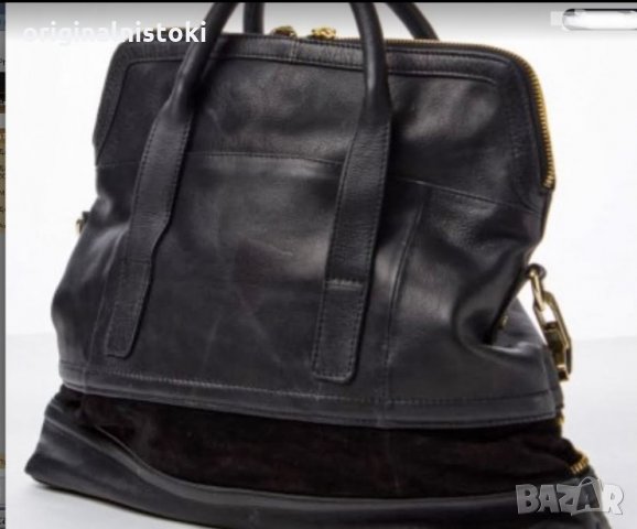 Голяма естествена кожа марка TOP SHOP чанта, снимка 1 - Чанти - 34375735